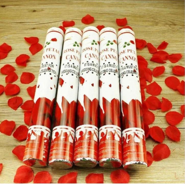 LANCA CONFETE PETALAS DE ROSAS 30CM