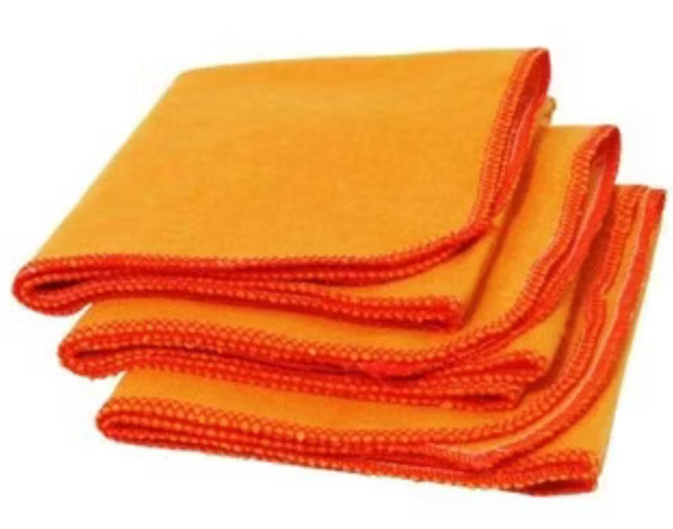 FLANELA LIMPEZA AMARELA ZEBINA 38X58CM