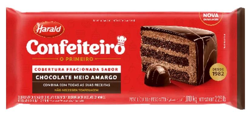 COBERTURA BARRA CONFEITEIRO M. AMARGO 1,01KG