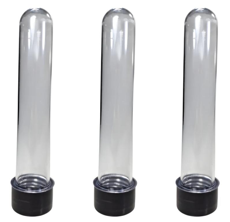 TUBETE 8CM PRETO C/10UN