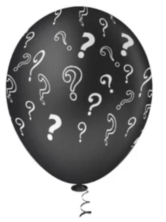 BALAO FANTASIA FESTBALL INTERR. N°9 PTO/BCO C/25UN