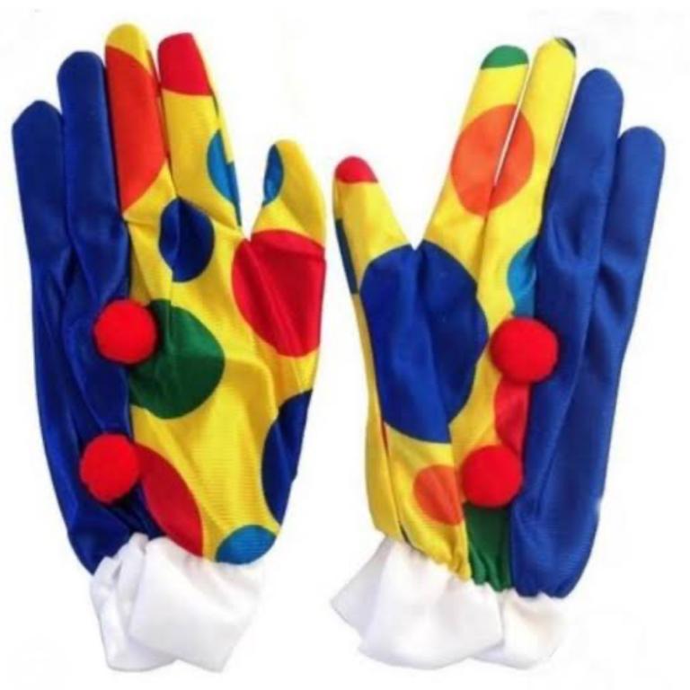 LUVA PALHACO COLORIDA PAR