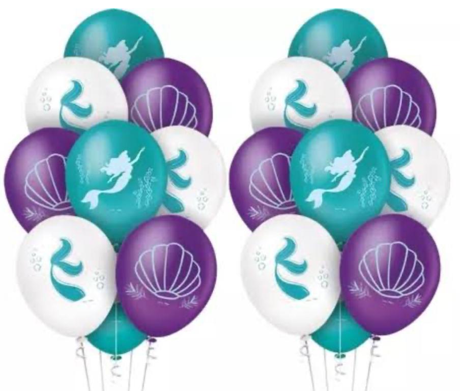 BALAO DECORACAO PIC PIC N°10 SEREIA ENCANTADA SORTIDO C/25UN