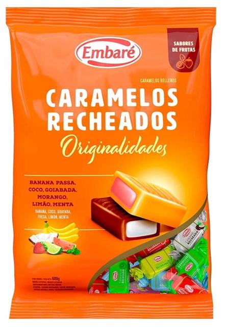 CARAMELO EMBARE RECHEADO SORTIDO 600GR