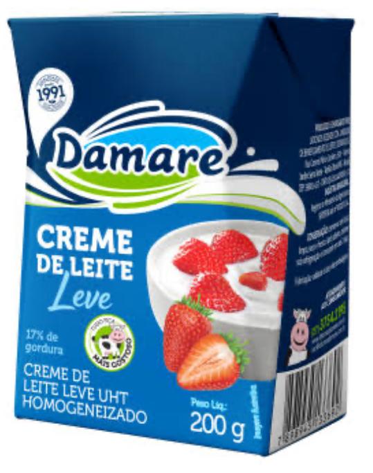 CREME DE LEITE LEVE DAMARE UHT 17% 200G