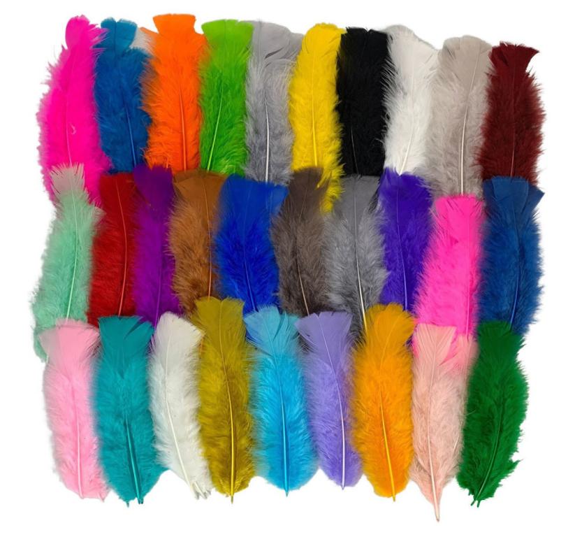 PENAS DECORATIVAS BRANCO C/12UN