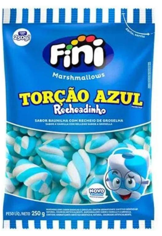 MARSHMALLOW FINI RECH. TORCAO AZUL/BCO 250GR