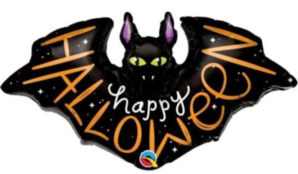 BALAO METALIZADO ASA MORCEGO 122CM