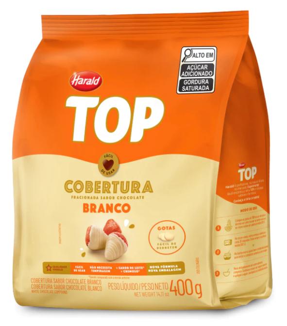 COBERTURA GOTAS TOP BRANCO 400G