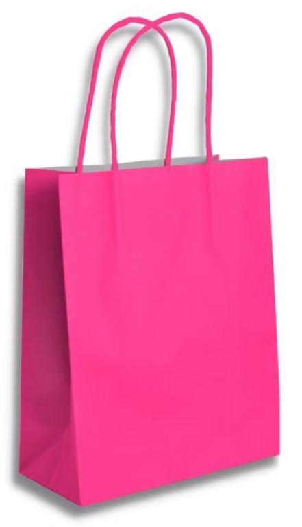 SACOLA PAPEL SURPRESA 14X16X8 PINK C/10UN