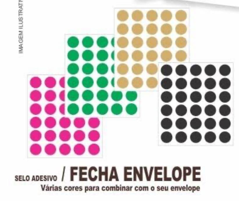 FECHAMENTO DE ENVELOPE BOLINHA PRATA C/90UN