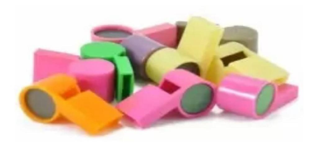 MINI BRINQUEDO APITOS SORTIDOS C/10UN