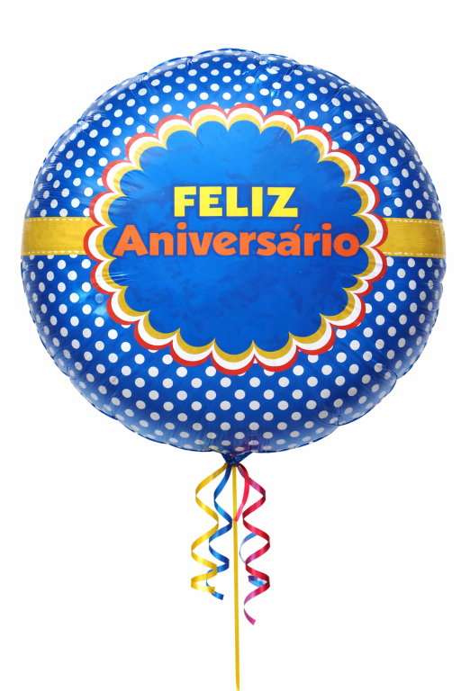 BALAO METALIZADO GALINHA PINTADINHA 45CM