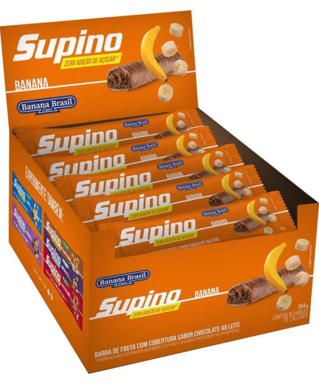 BARRA SUPINO ZERO BANANA C/CHOCOLATE 24G