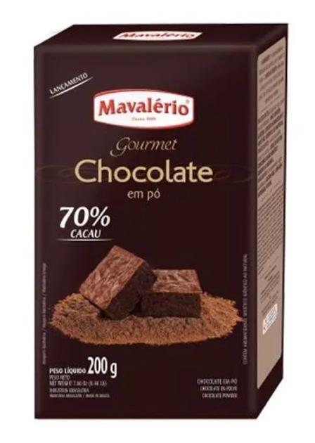 CHOCOLATE EM PO MAVALERIO 70% CACAU 200G