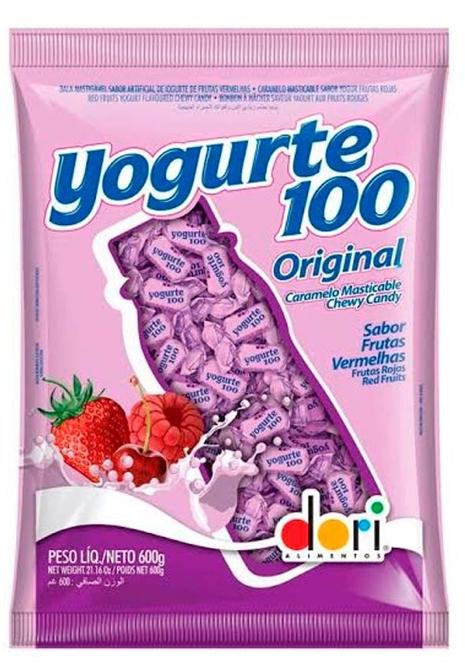 BALA DORI YOGURTE 100 FRUTAS VERMELHAS 600G