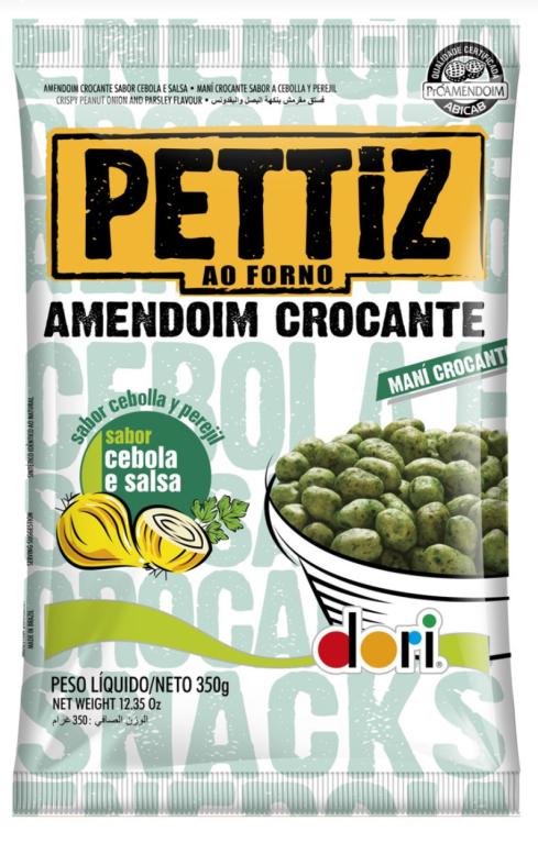 AMENDOIM DORI PETTIZ CEBOLA/SALSA 350G