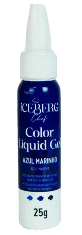 CORANTE LIQUIDO GEL ICEBERG AZUL MARINHO 25G
