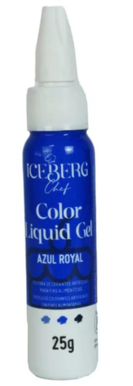 CORANTE LIQUIDO GEL ICEBERG AZUL ROYAL 25G