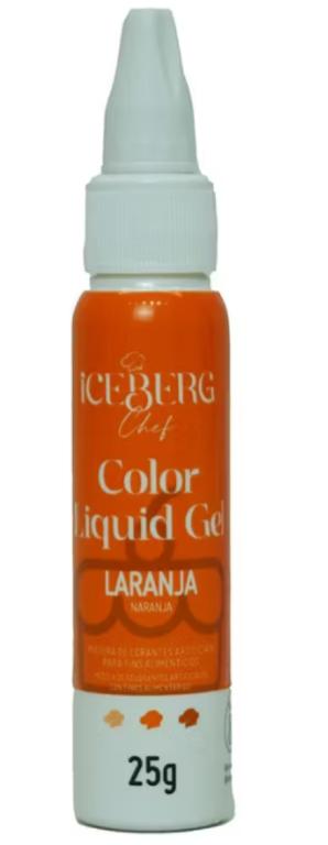 CORANTE LIQUIDO GEL ICEBERG LARANJA 25G