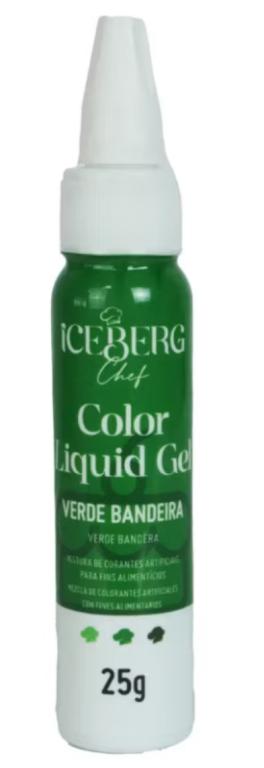 CORANTE LIQUIDO GEL ICEBERG VERDE BANDEIRA 25G