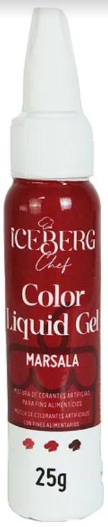 CORANTE LIQUIDO GEL ICEBERG MARSALA 25G