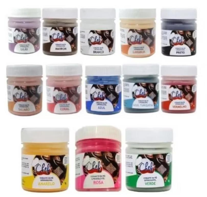 CORANTE EM PO ICEBERG P/ CHOCOLATE VERMELHO 5G