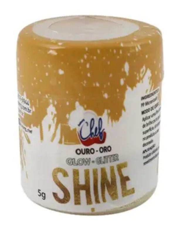 GLITTER COMESTIVEL CHEF GLOW OURO 5GR