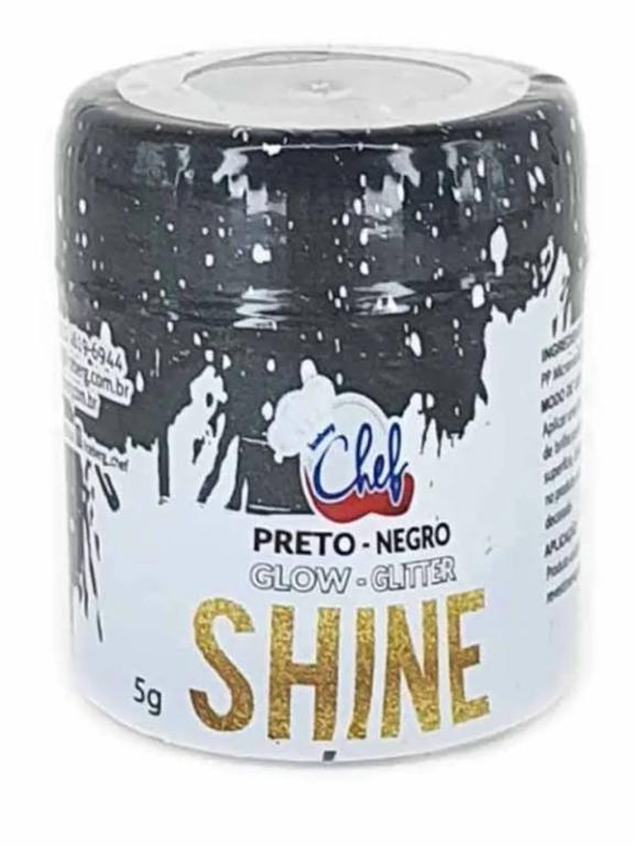 GLITTER COM. ICEBERG GLOW PRETO 5GR