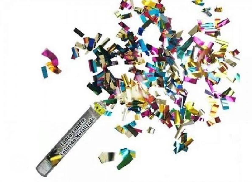 LANCA CONFETE COLORIDO Q FESTA 40CM