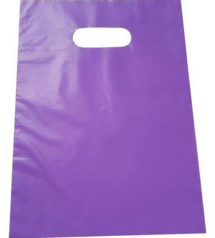 SACOLA PLAST. BOCA DE PALHACO LILAS 20X30 C/50UN