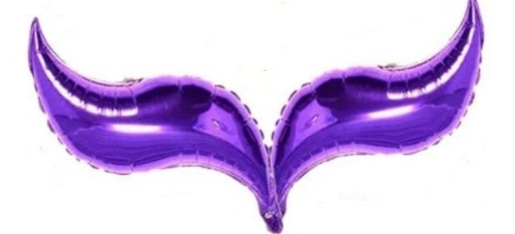 BALAO METALIZADO CAUDA DE SEREIA 25,5X62CM