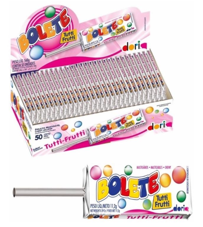 PIRULITO BOLETE MASTIG. C/50UN