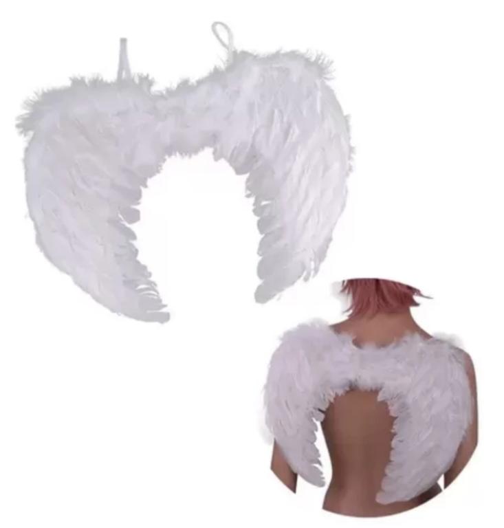 ASA DE ANJO COM PENA BRANCA