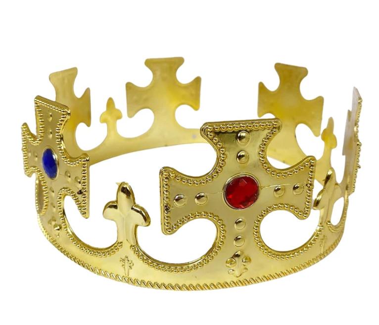 COROA REI AJUSTAVEL DOURADA