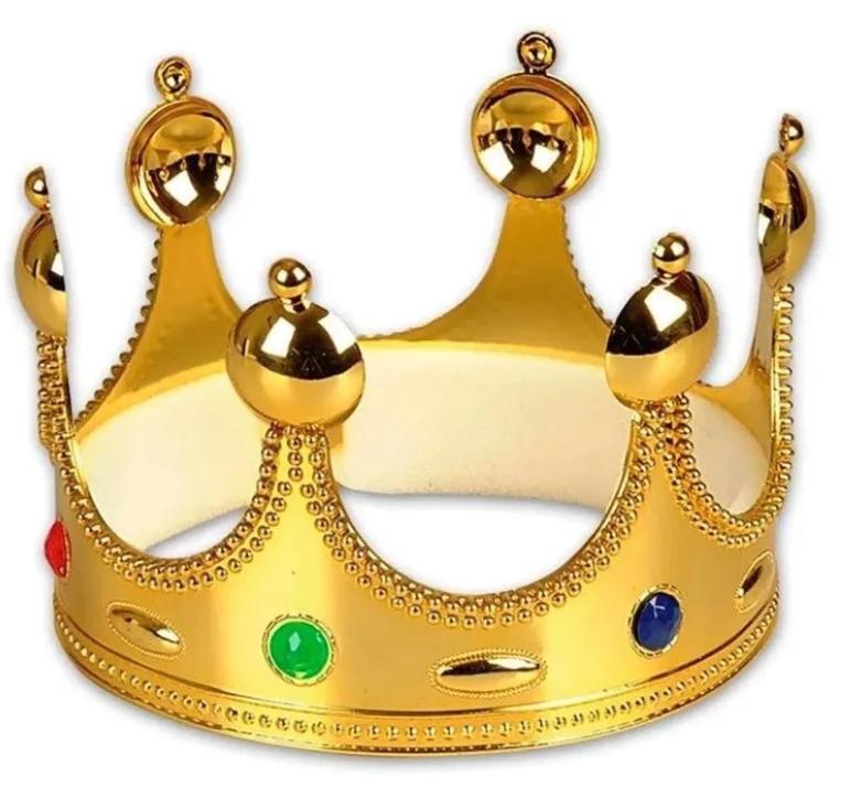 COROA KING AJUSTAVEL DOURADA