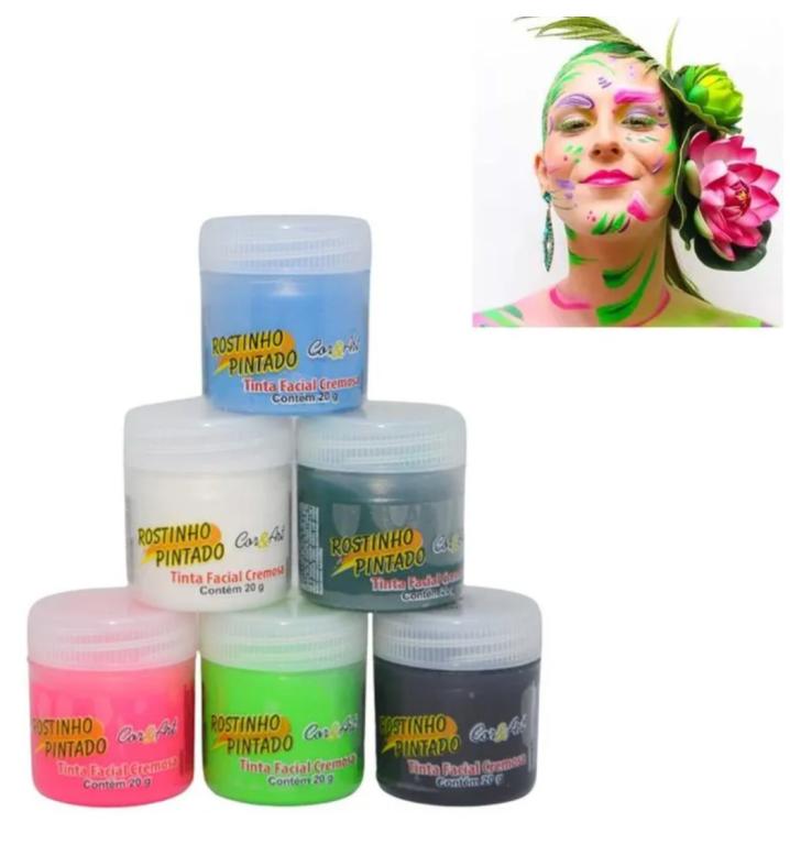 TINTA FACIAL LIQUIDA AMARELO FLUOR 15ML