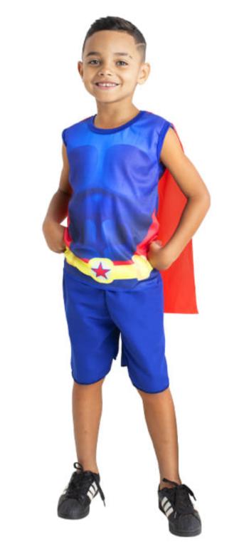 FANTASIA SUPER HOMEM COMBATE TAM GG