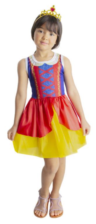 FANTASIA PRINCESA BRANCA DE NEVE COMBATE VESTIDO TAM M