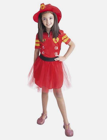 FANTASIA BOMBEIRA INFANTIL TAM P