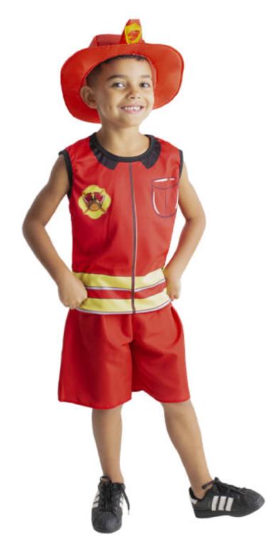 FANTASIA BOMBEIRO INFANTIL TAM G