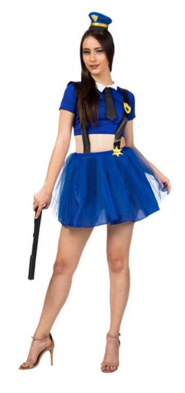 FANTASIA POLICIAL HOLLY ADULTO TAM M