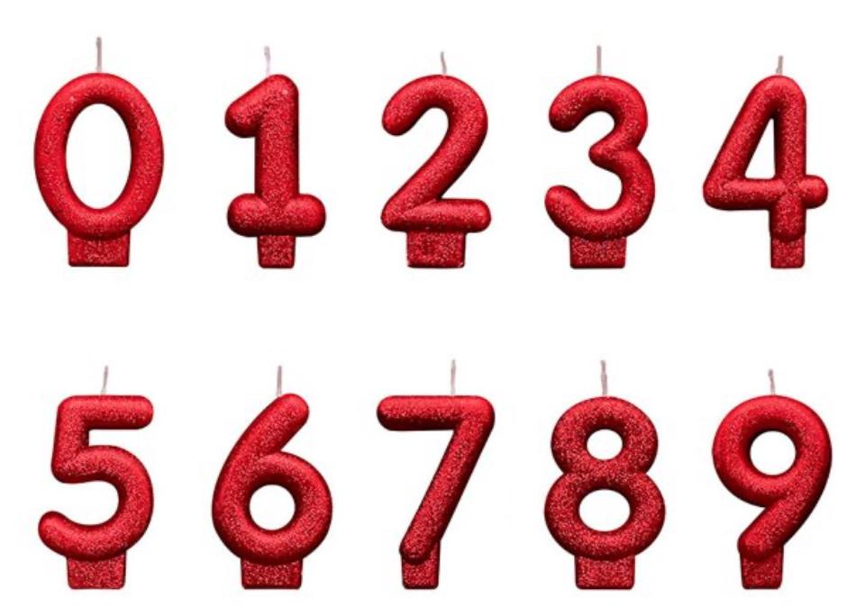 VELA RENEW GLITTER VERMELHA N°1