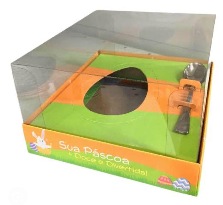 CAIXA OVO DE COLHER STYLUS MULTIBERCO DE 50G/100G COELHOS C/COLHER