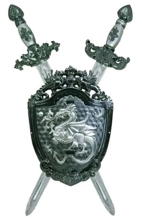 KIT ESPADA C/ ESCUDO MEDIEVAL