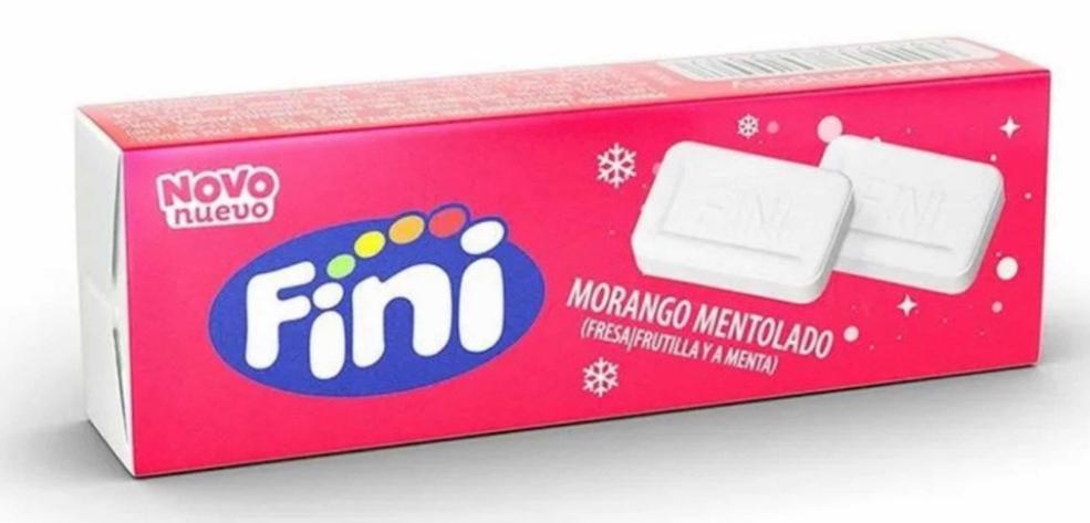 PASTILHA FINI QUADRADA MORANGO MENTOL DP/40X14G