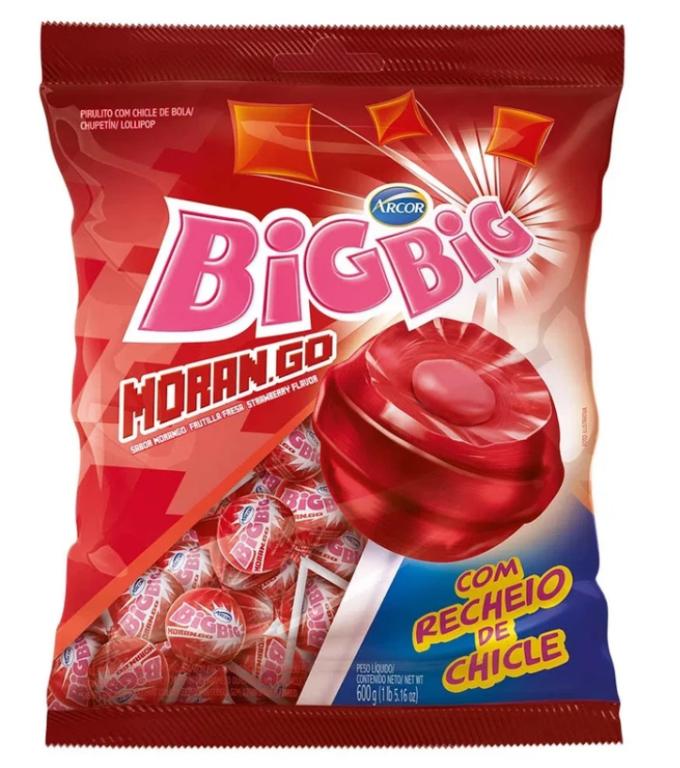 PIRULITO BIG BIG MORANGO 500G