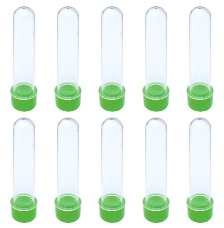 TUBETE 8CM VERDE CLARO C/10UN