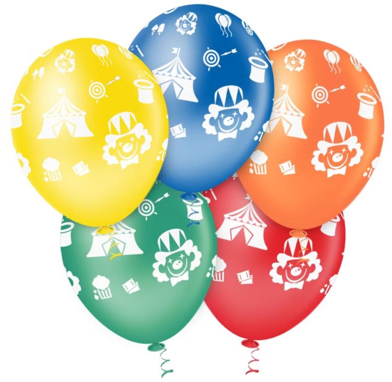 BALAO DECORACAO PIC PIC N°10 CIRCO SORTIDO C/25UN