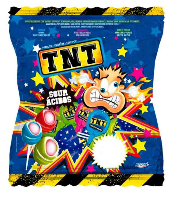 PIRULITO TNT SOUR ACIDO 600G C/50UN